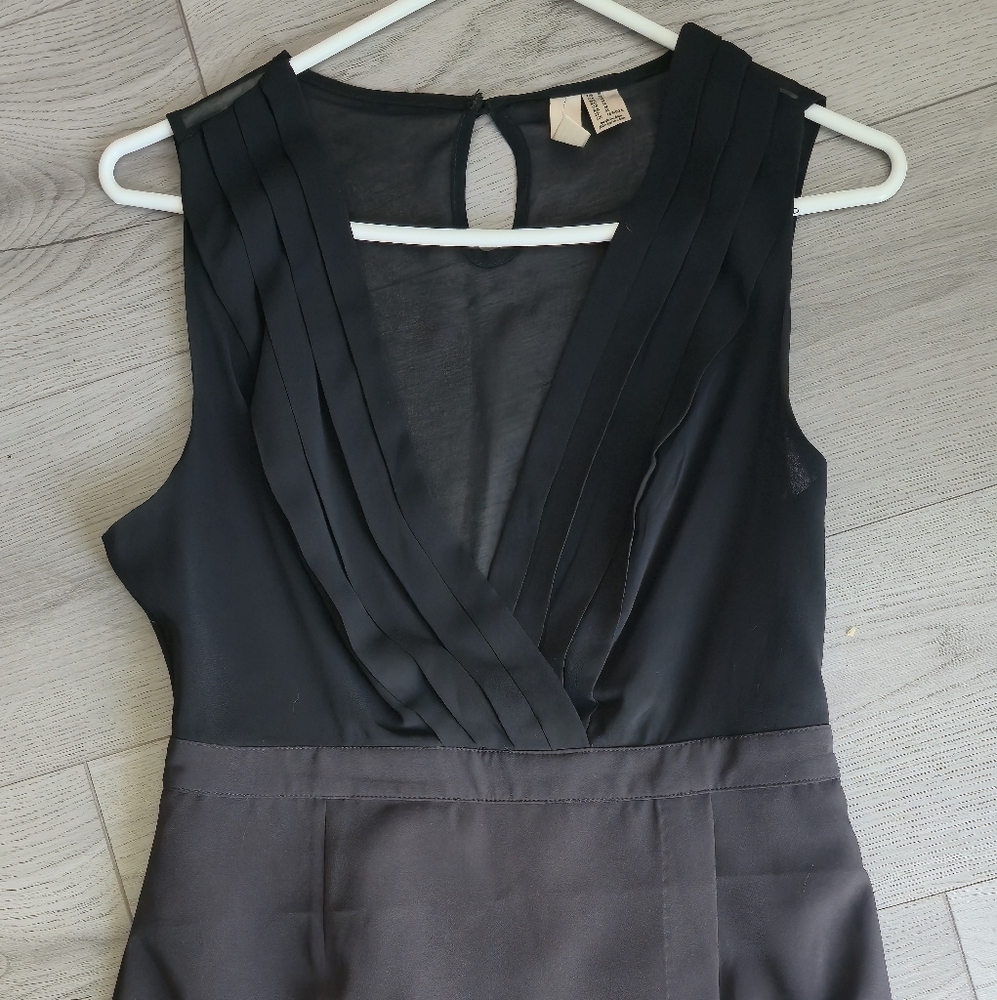Forever 21 Black Pleated Mini Dress
